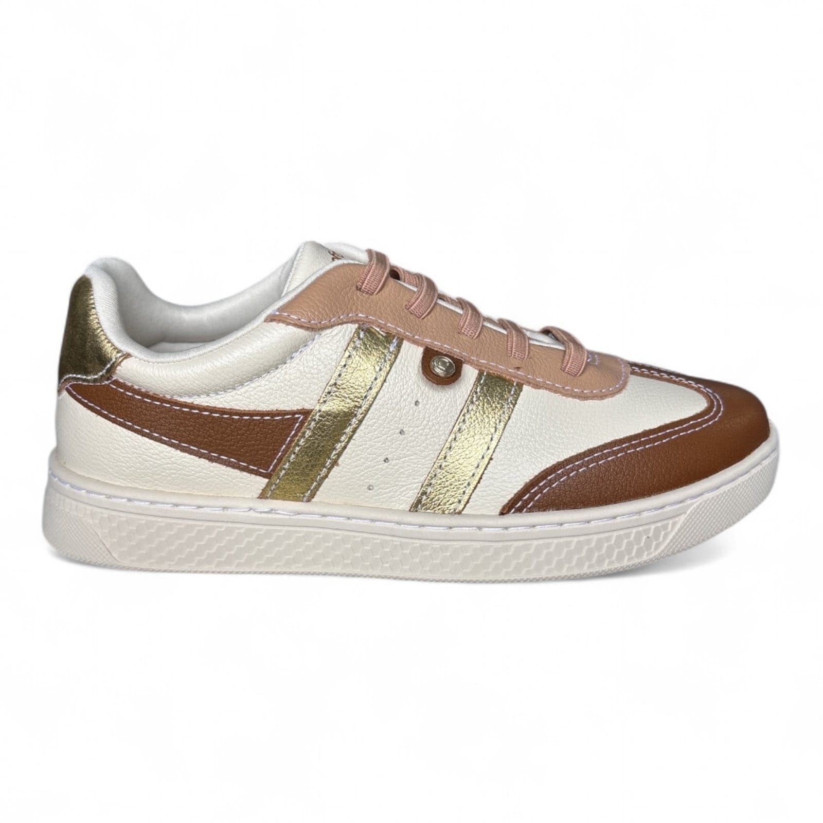 Vista 2 Tênis Feminino Multi Couro Macio Comfortflex 2565302-3 Comfortflex bege