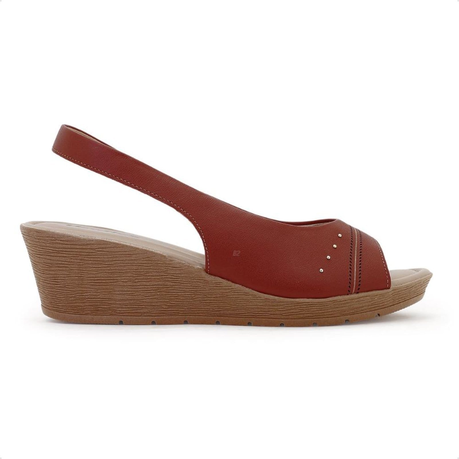 Sandália Usaflex Salto Plataforma Elástico Laser Feminina