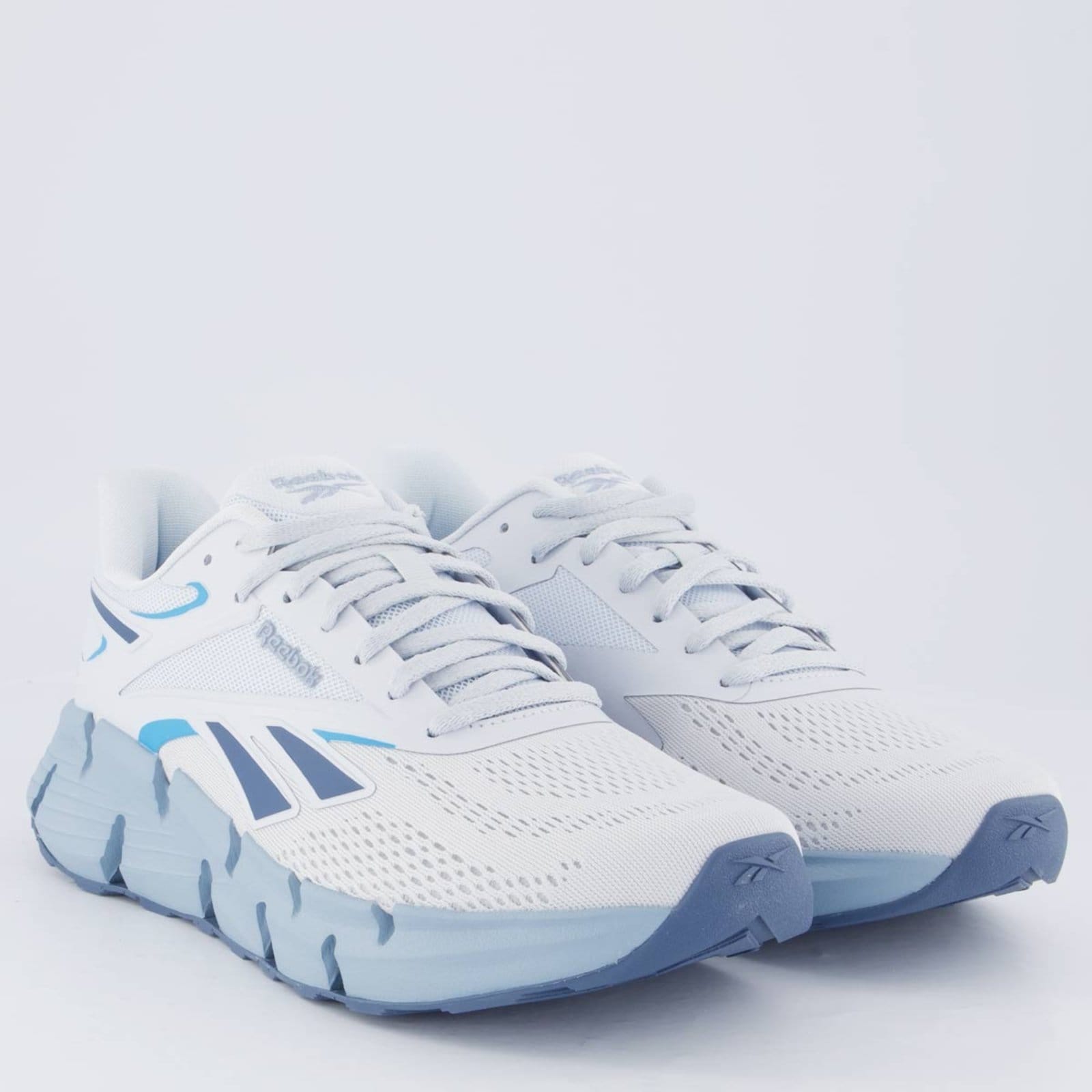 Vista 2 Tênis Reebok Zig Dynamica 6 Cinza e Azul Reebok cinza azul