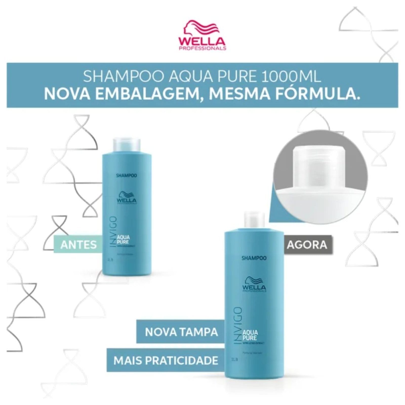 Vista 2 Wella Invigo Balance Acqua Pure - Shampoo Antirresíduos 1L Wella unico