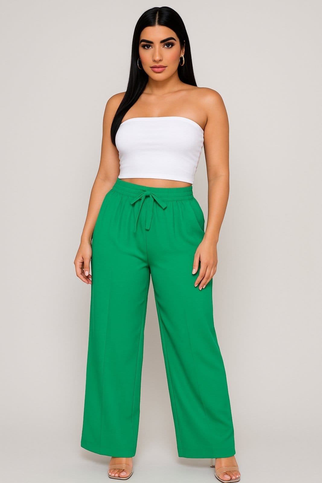 Calça Pantalona D Bell Outlet Fashion Friso Frontal