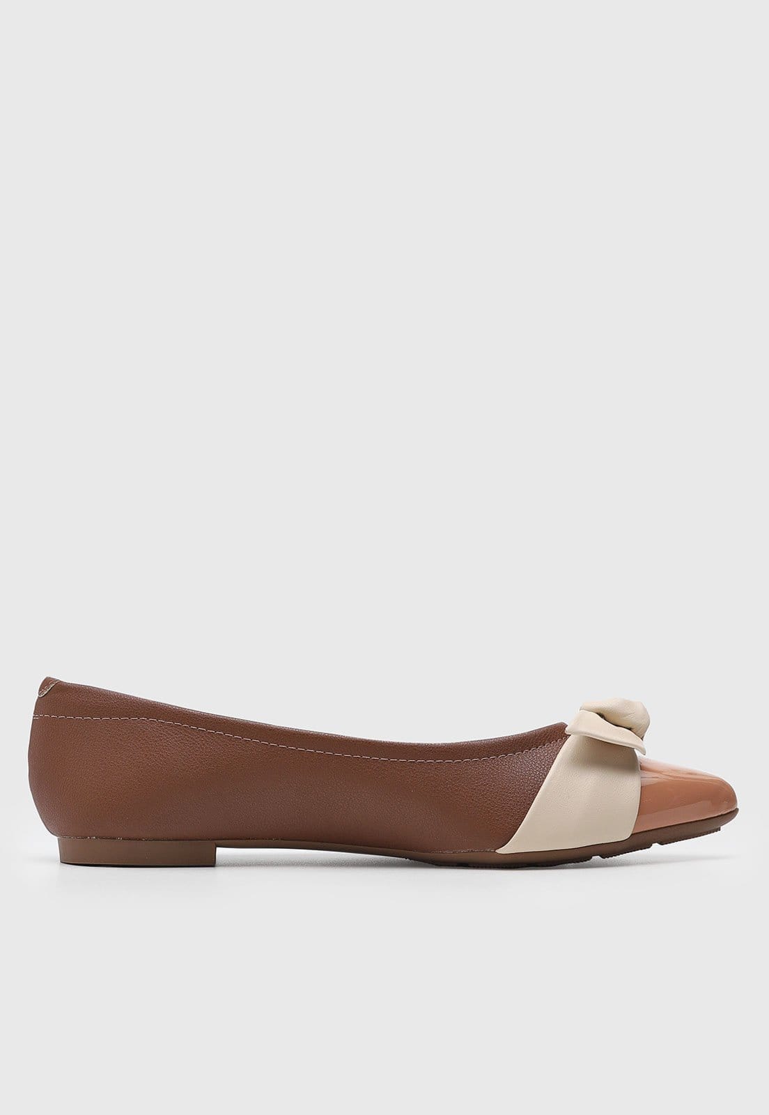 Vista 2 Sapatilha Feminina Modare Laço MODARE marrom