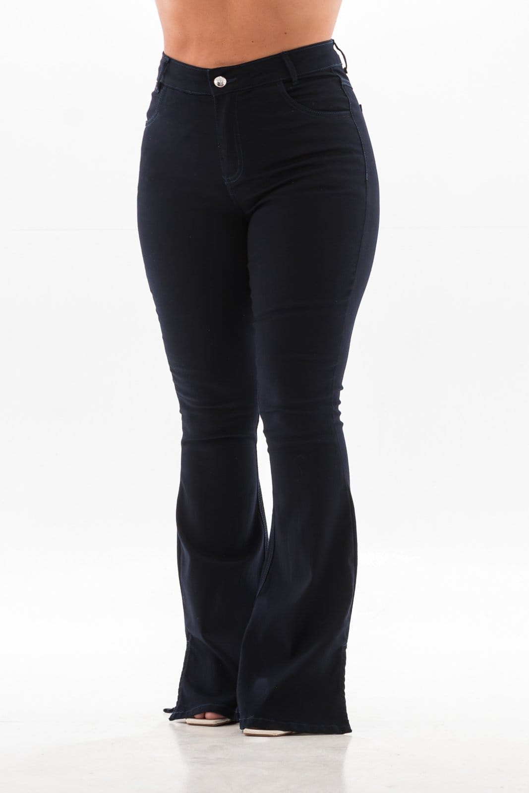 Calça Jeans Feminina Arauto Hot Flare Blue Essence