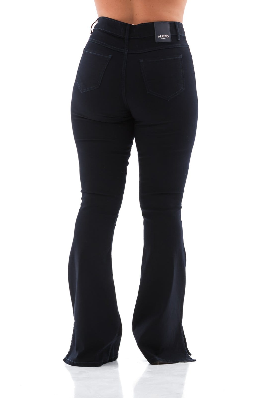 Vista 2 Calça Jeans Feminina Arauto Hot Flare Blue Essence ARAUTO JEANS azul marinho/jeans blue