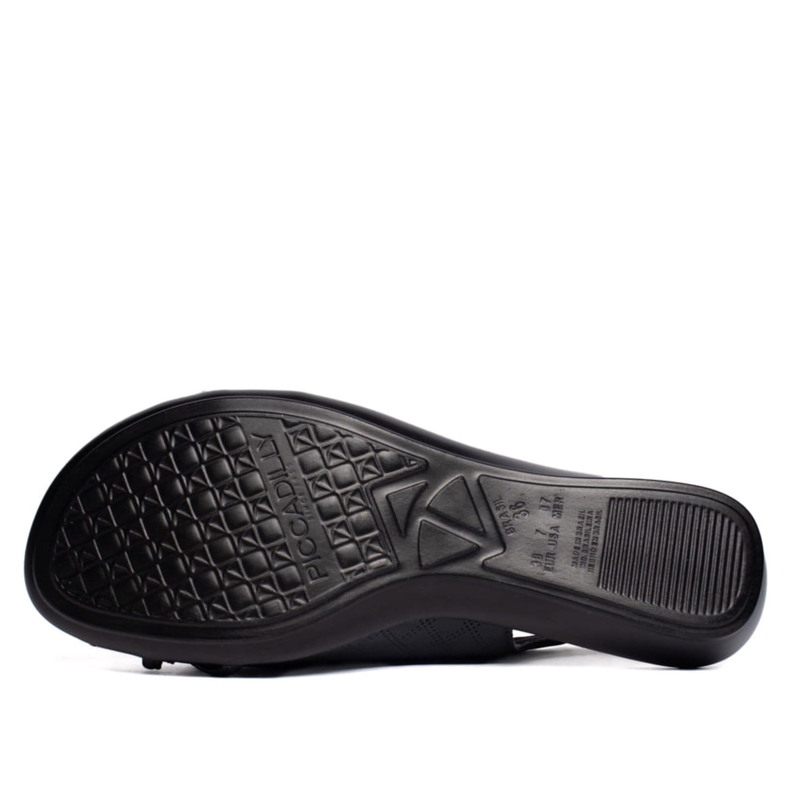 Vista 2 Sandália Feminina Piccadilly Slingback Napa Piccadilly preto