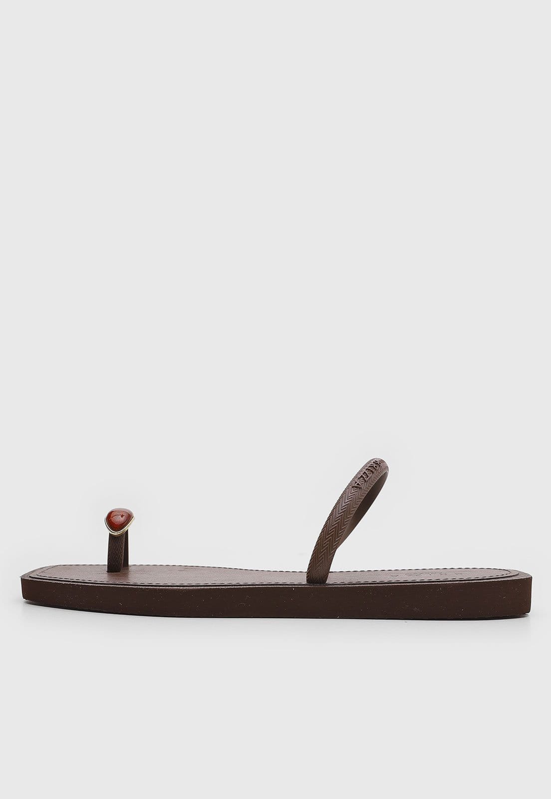 Rasteira Feminina Brizza Arezzo Tira Chevron Pedra