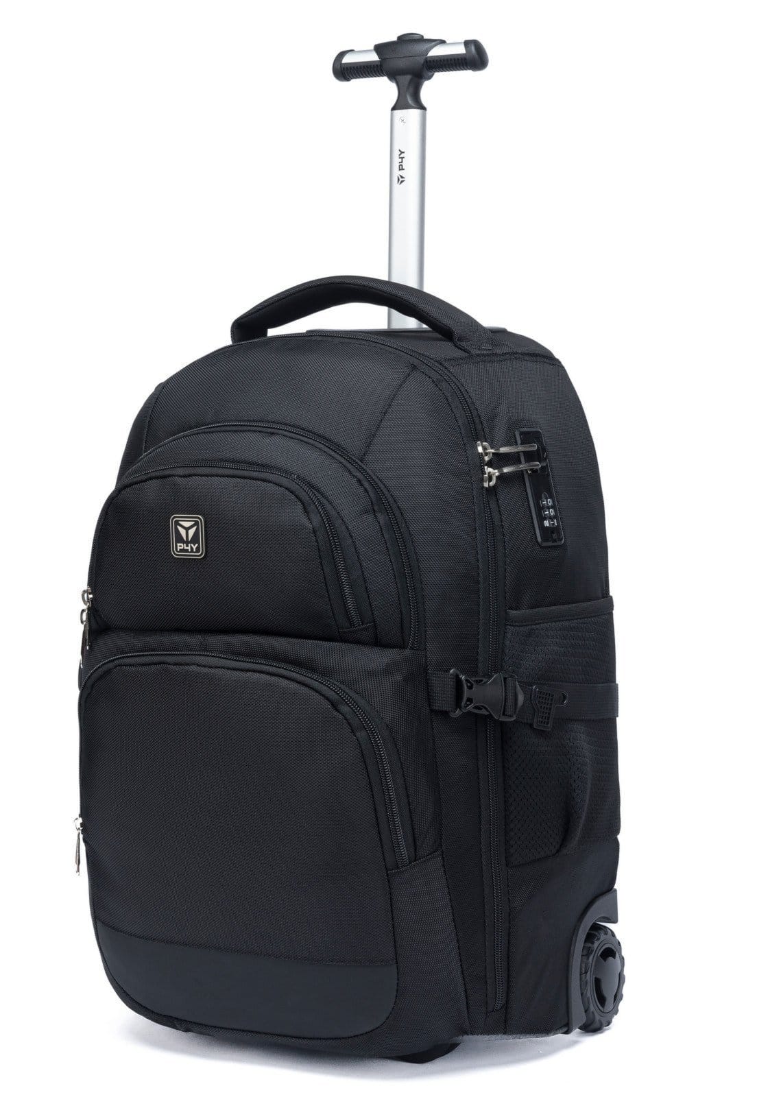 Vista 2 Mochila Rodinhas Executiva Notebook Trabalho Espaçosa Reforçada Escolar Uso Diário Perfect For You preto