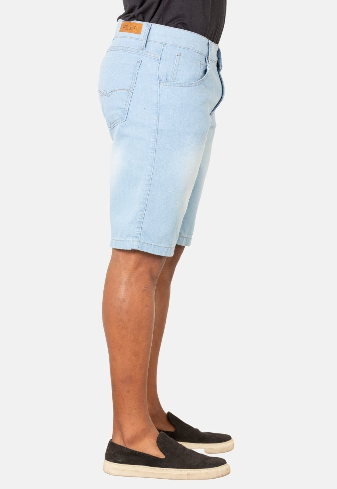 Vista 2 Bermuda Jeans Delavê Claro BOEN JEANS azul