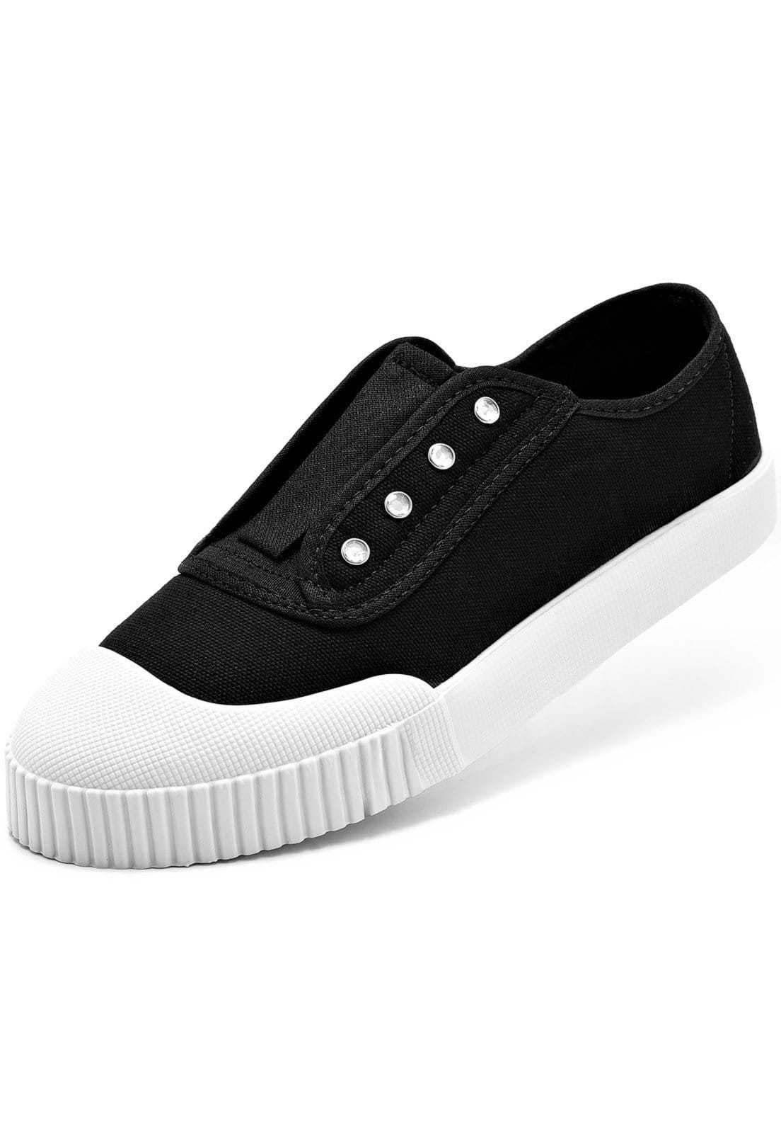 Tênis Feminino Lumiss Lona Elástico Calce Fácil Sola Baixa