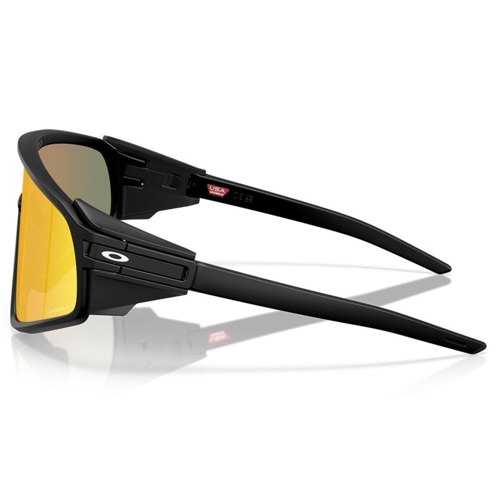 Vista 2 Óculos de Sol Oakley Latch Panel Matte Black Prizm Ruby Oakley preto black
