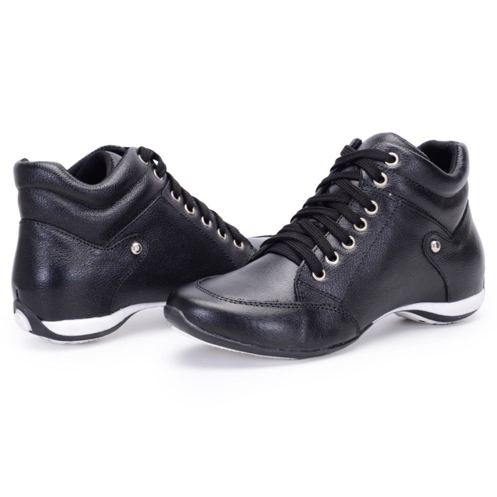 Vista 2 Bota Clube do Sapato de Franca Top Sport Confort Preta Clube do Sapato de Franca preto