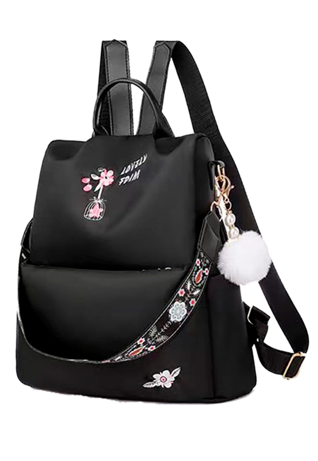 Vista 2 Mochila Feminina Guelph Casual Compacta Versátil GUELPH preto