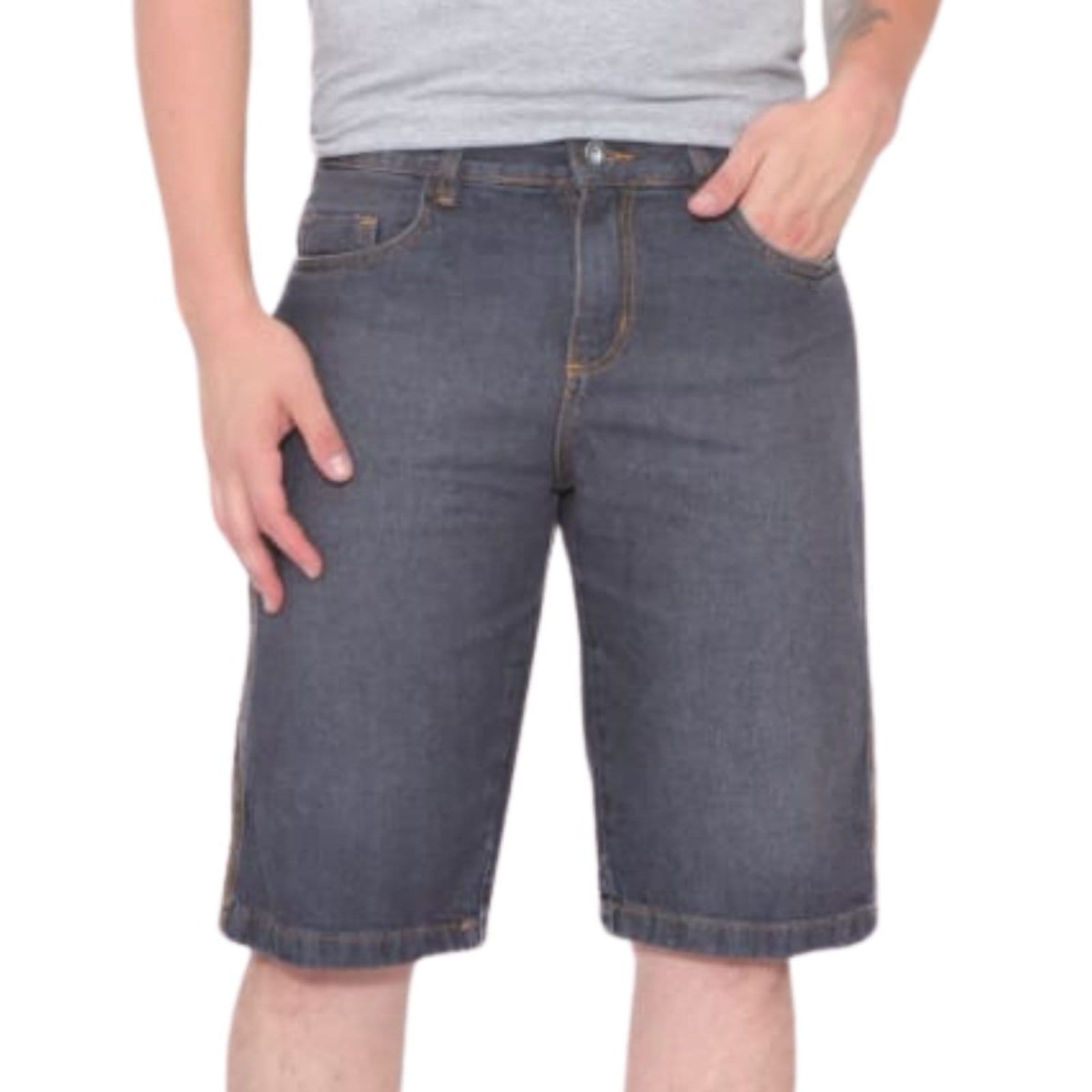 Bermuda Masculina Grafite Jeans Loka Zurique