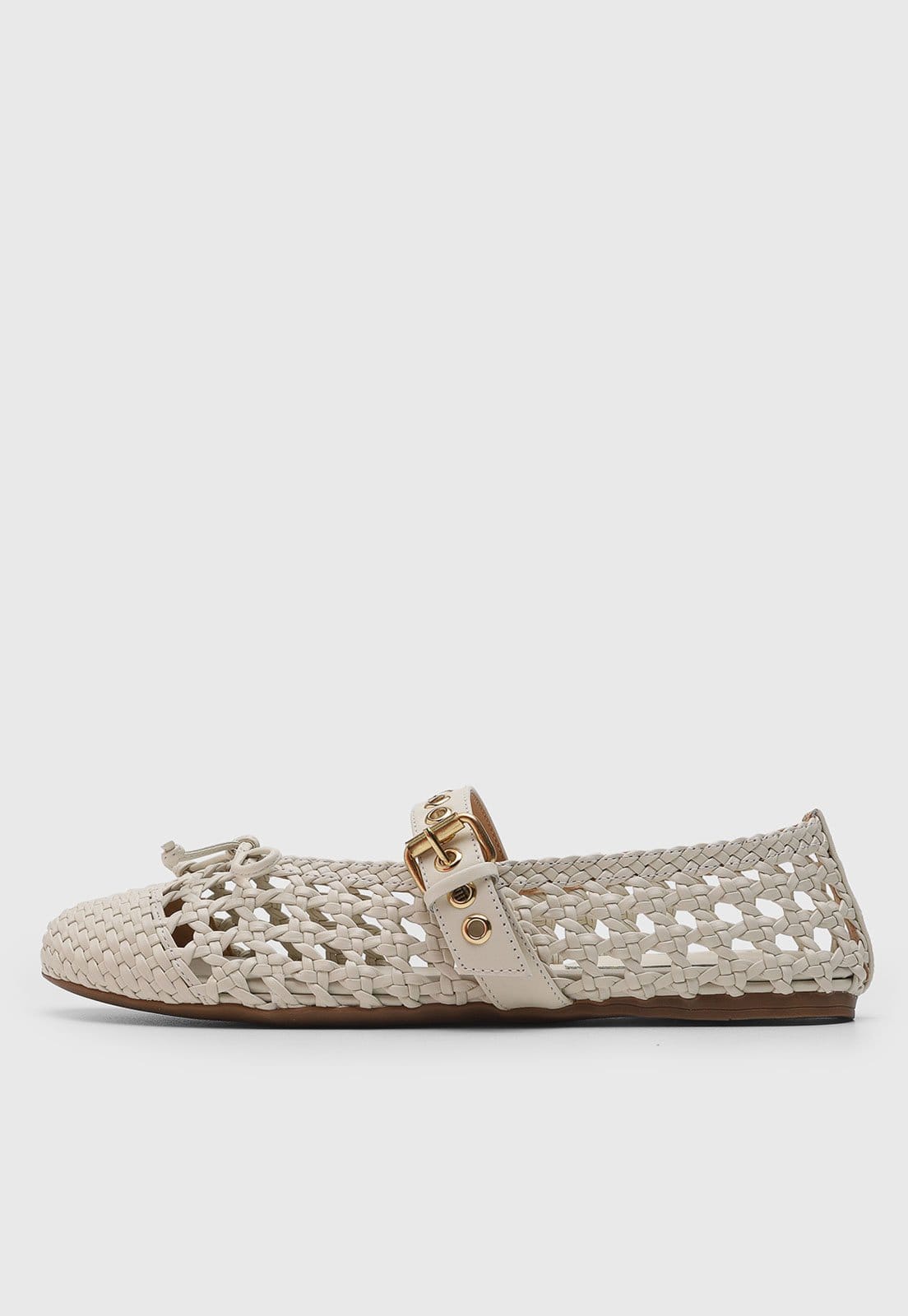 Sapatilha Feminina Luiza Barcelos Tramado Off-white