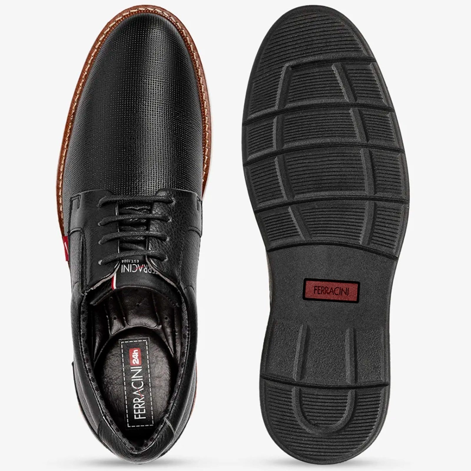 Vista 2 Sapato Ferracini Kingston Masculino FERRACINI preto