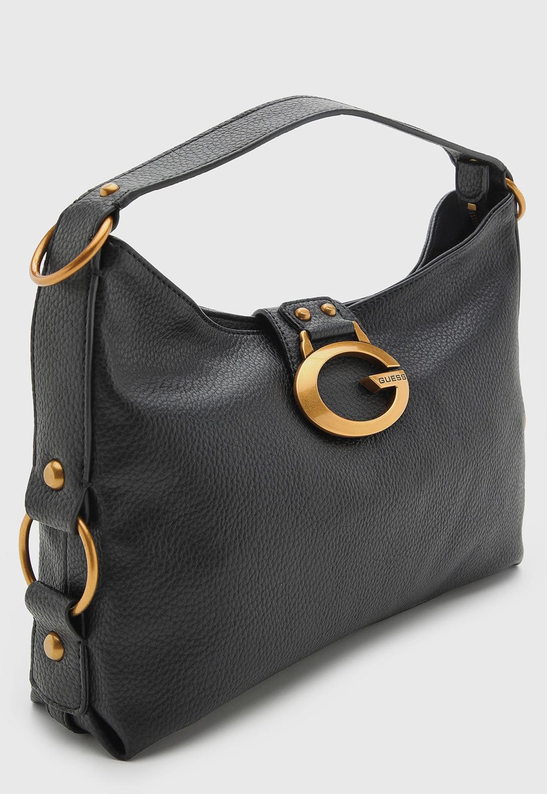 Vista 2 Bolsa Feminina Guess Grande Logo Preta Guess preto