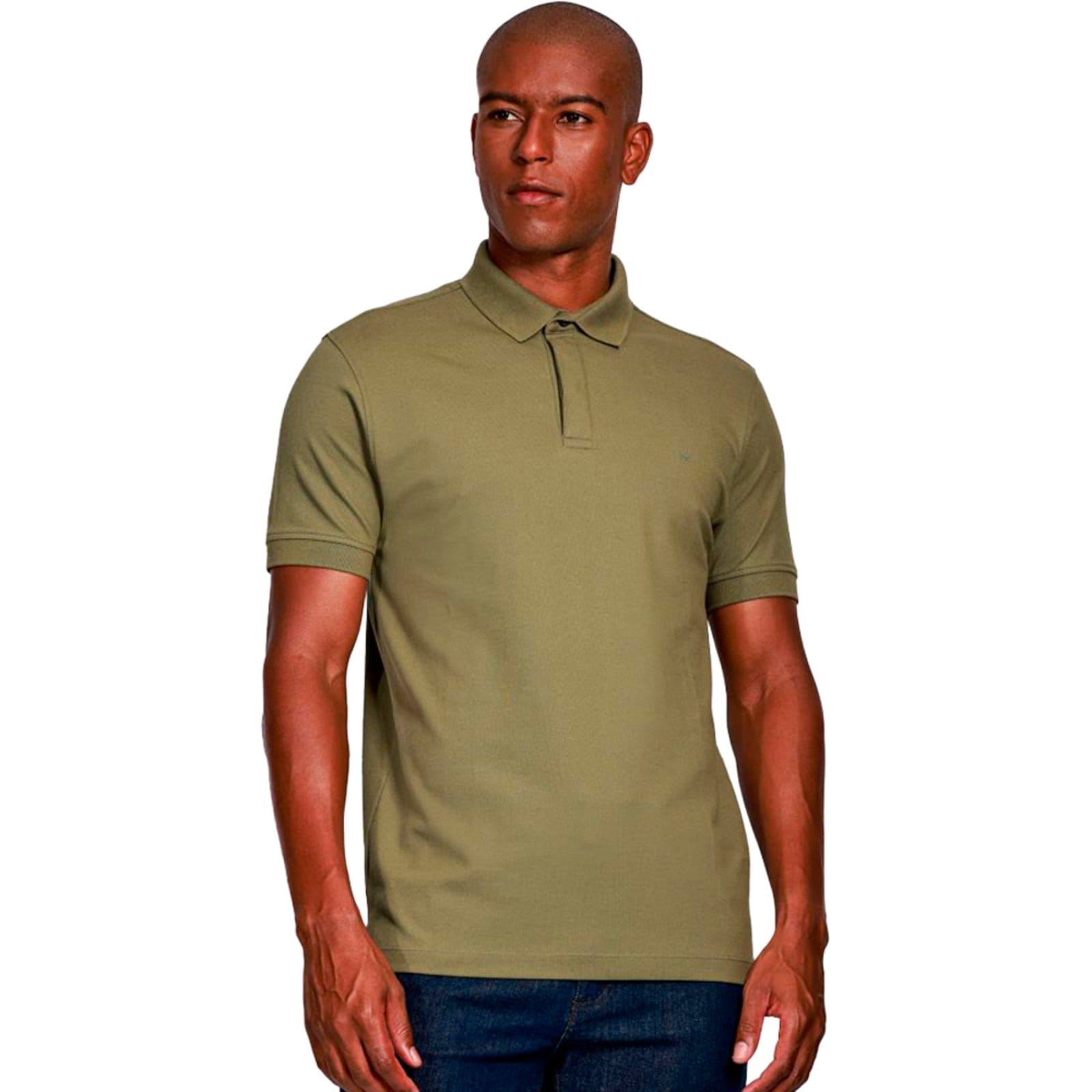 Vista principal Camisa Polo Aramis Piquet Ve25 Militar Masculino Aramis verde