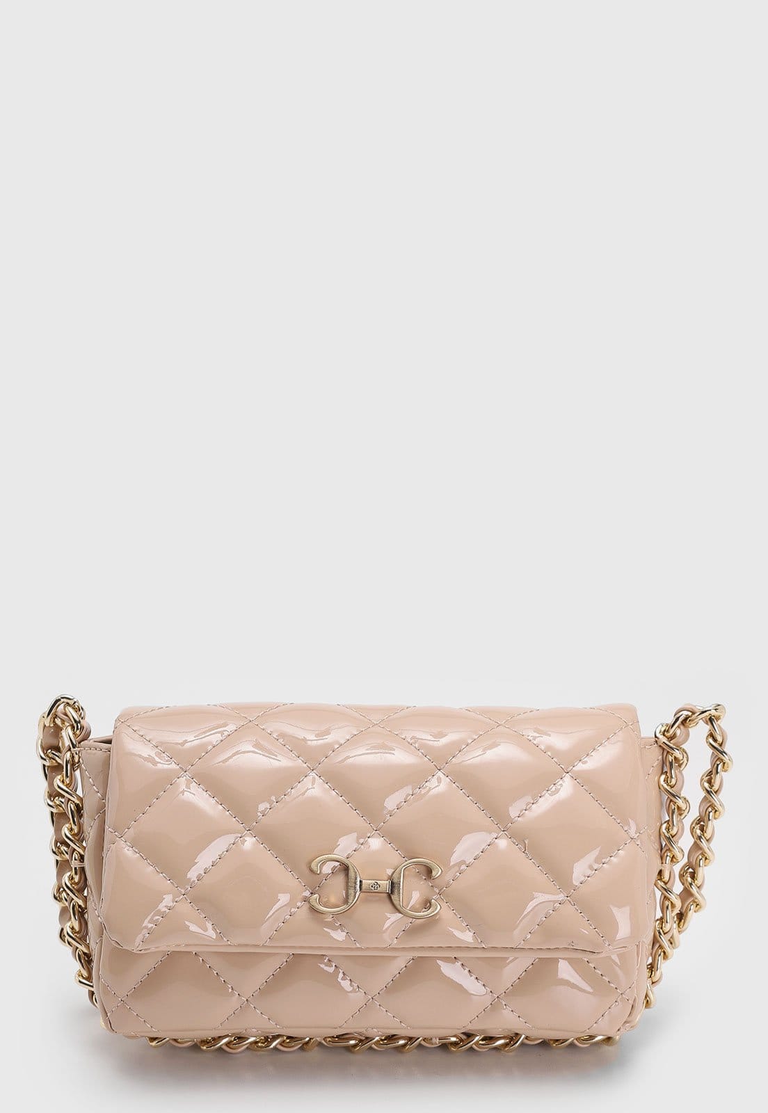 Bolsa Tiracolo Capodarte Verniz Alça Corrente