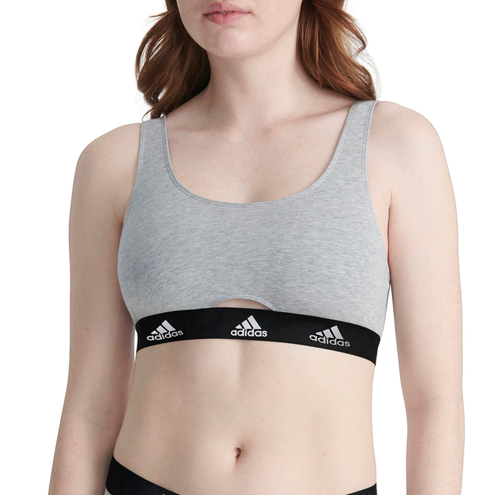 Vista 2 Top Decote Cavado adidas Underwear Adidas Underwear cinza