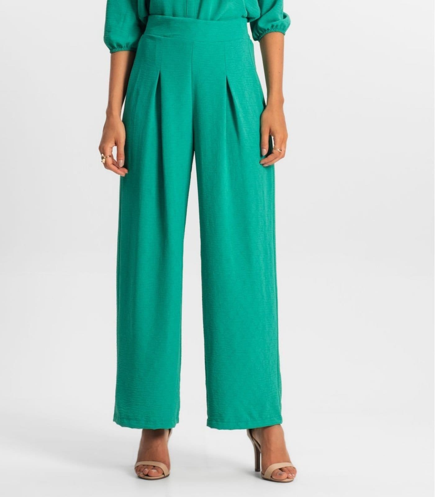 Vista 2 Calça Reta Feminina Rovitex Rovitex verde