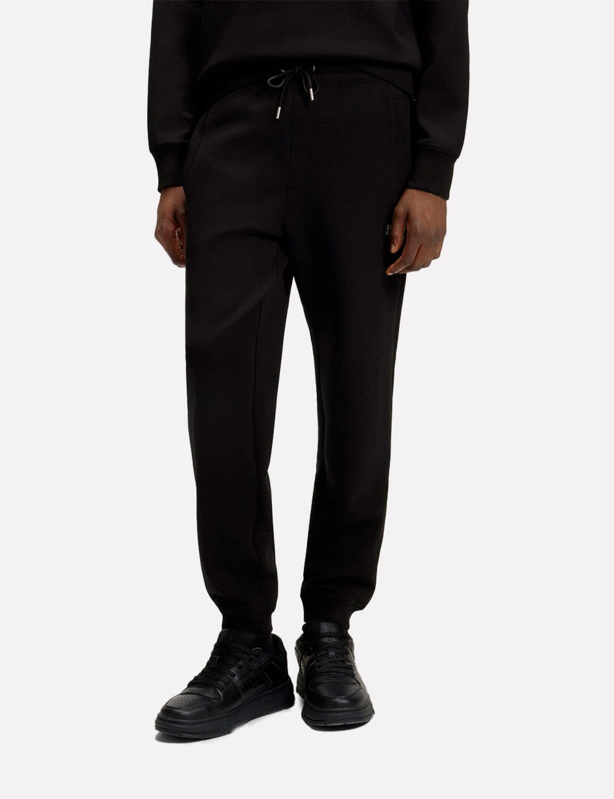 Vista principal Calça Hugo Boss Masculina Moletom Regular Fit Dimacs 002 Preta Hugo Boss preto