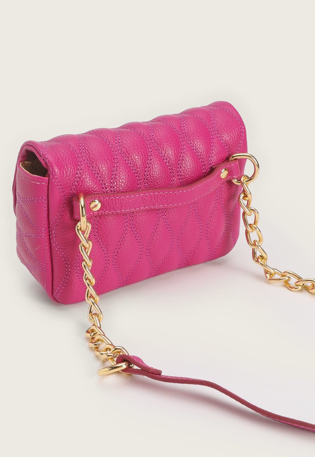 Vista 2 Bolsa Luiza Barcelos Matelassê Pink Luiza Barcelos rosa pink