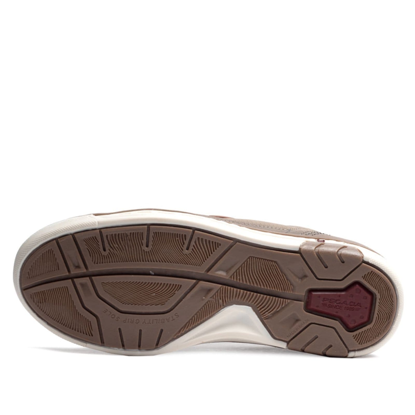 Vista 2 Sapatênis Masculino Pegada Couro Jeans Areia PEGADA bege