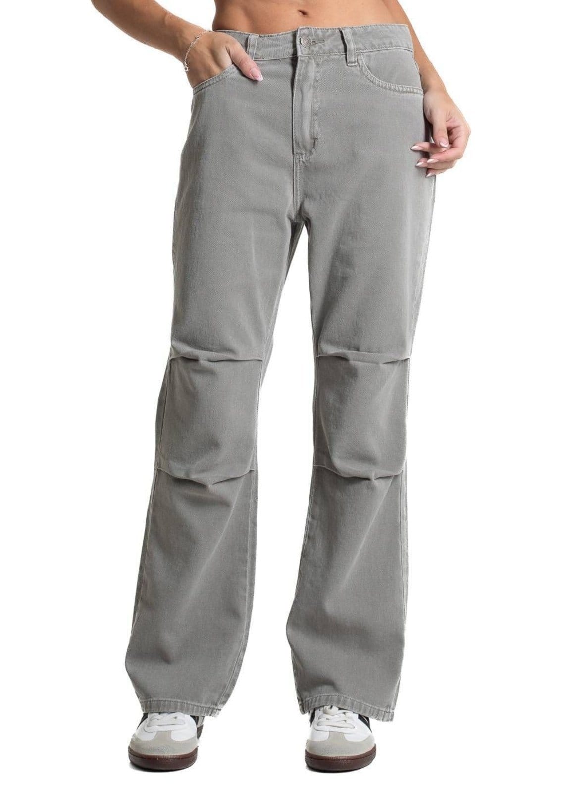 Vista principal Calça Sarja Sawary Reta - 282666 Sawary verde