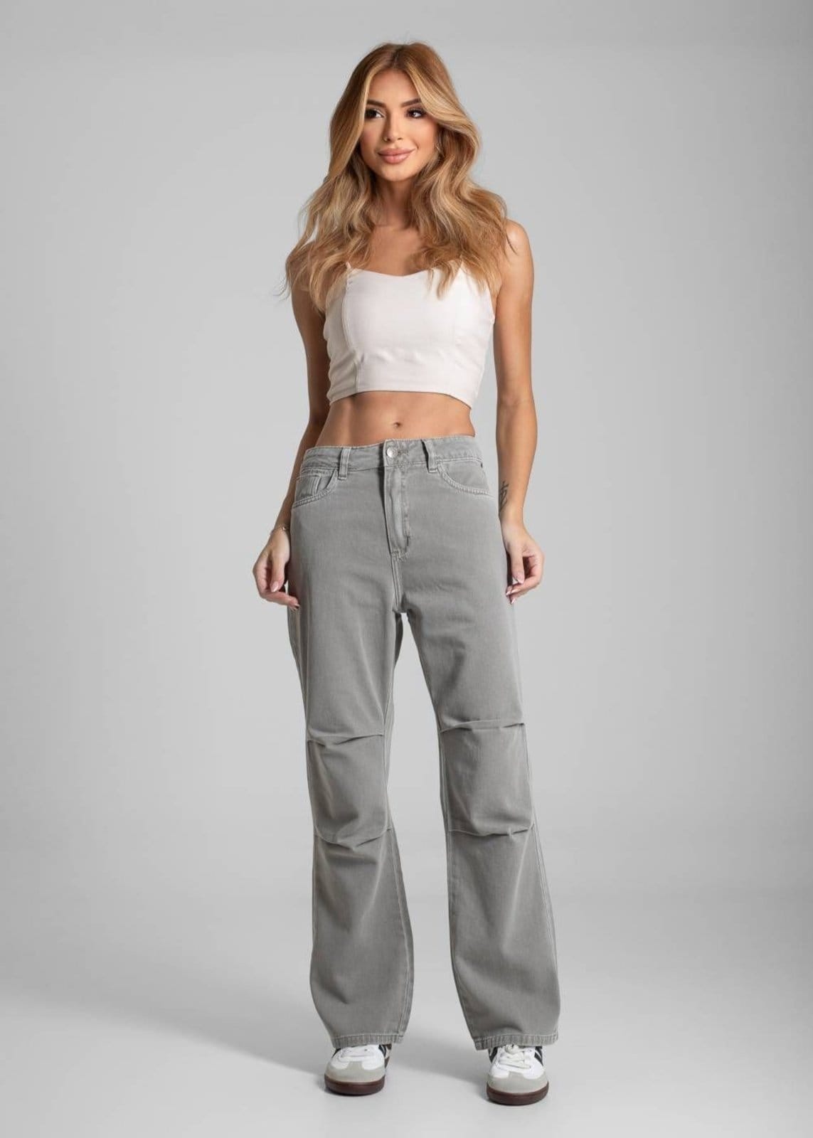 Vista 2 Calça Sarja Sawary Reta - 282666 Sawary verde