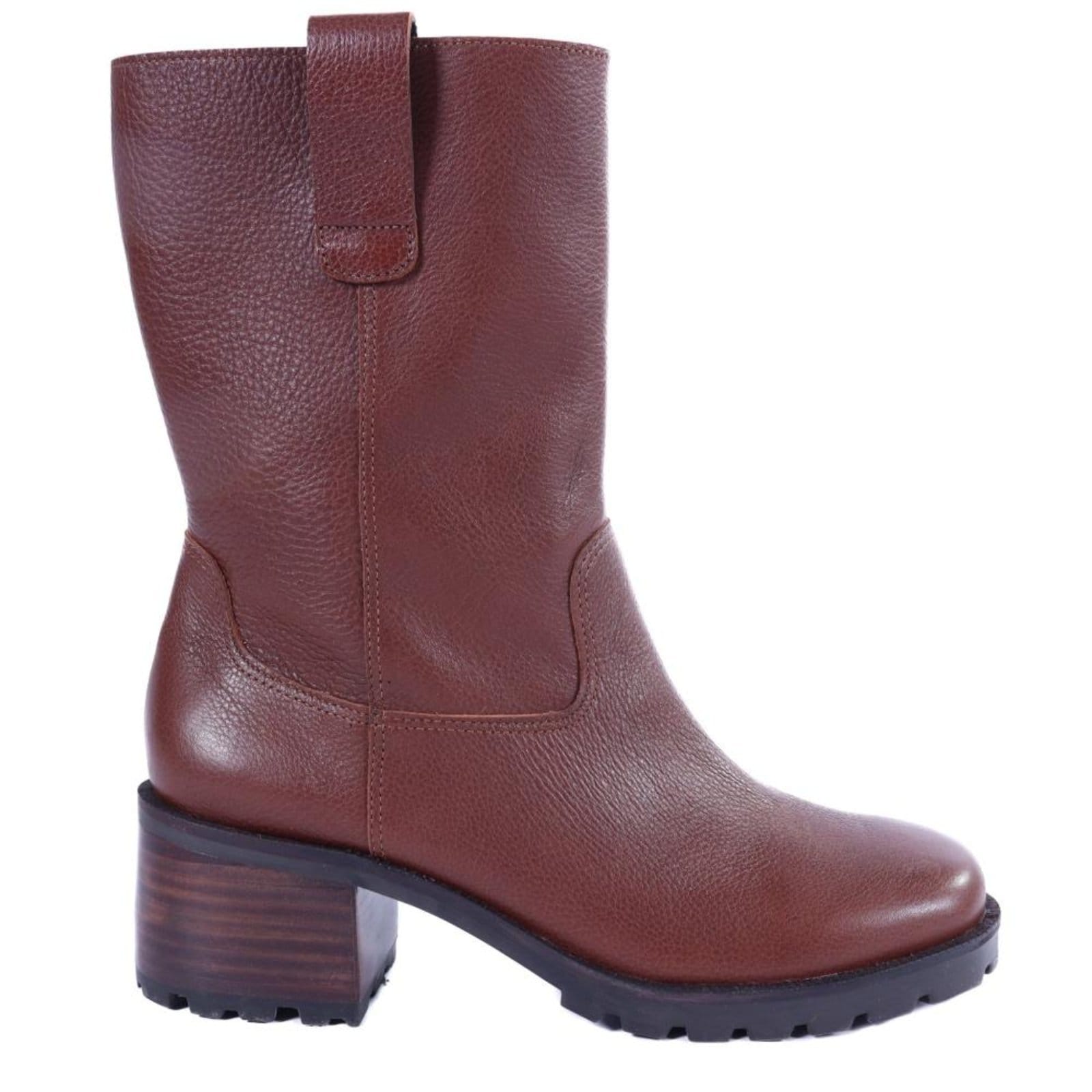 Bota Feminina Zariff Cano Médio 10346-8330 Conhaque
