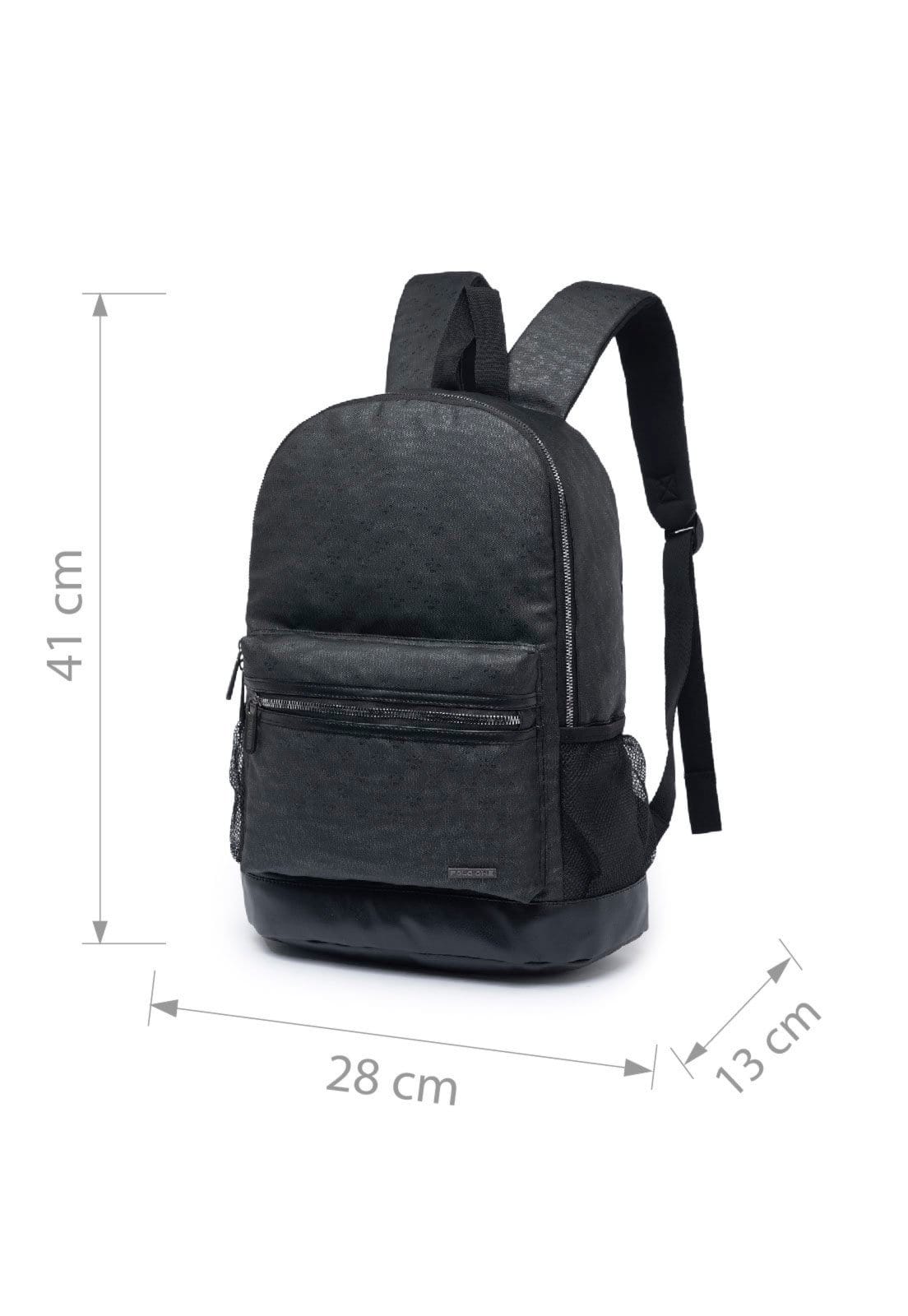 Vista 2 Mochila Polo One Bolsa Notebook Reforçada Escolar Polo One preto
