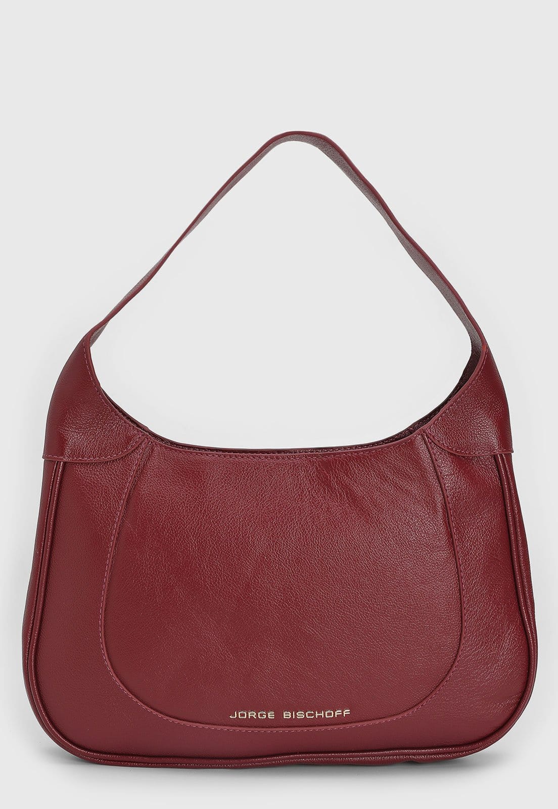 Vista principal Bolsa Tiracolo Feminina Jorge Bischoff Hobo Vermelha Jorge Bischoff vermelho