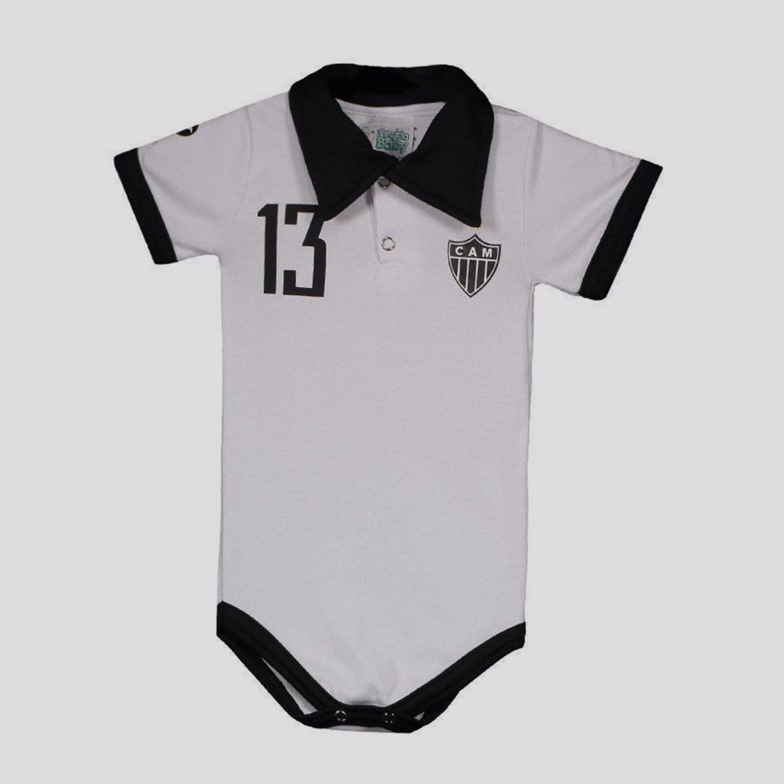Vista principal Body Polo Atlético Mineiro Torcida Baby branco