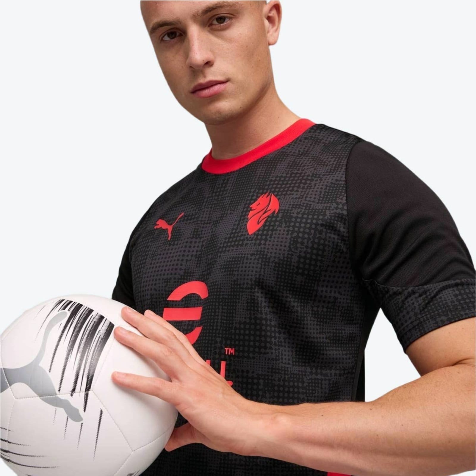 Vista 2 Camisa Puma Milan Treino 2026 Puma preto