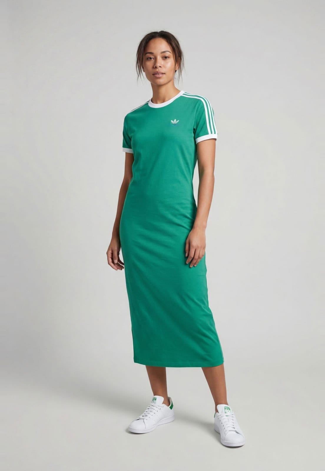 Vista principal Vestido Feminino adidas Originals 3S adidas Originals verde
