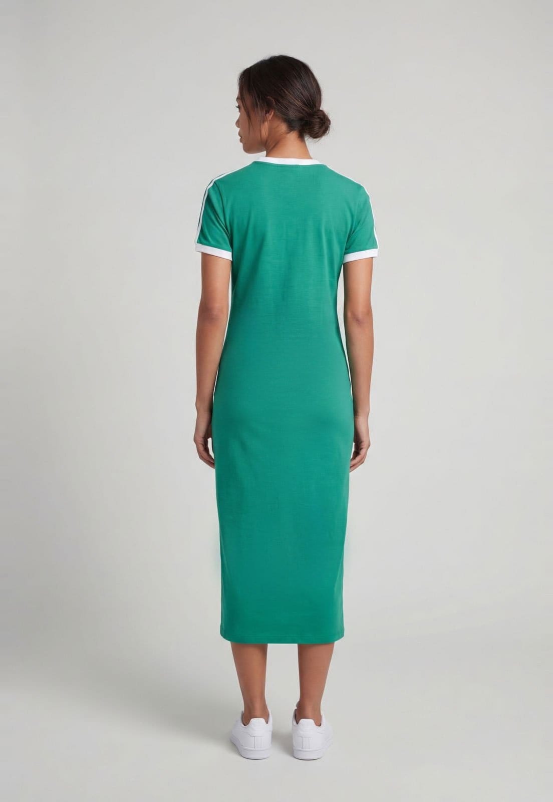 Vista 2 Vestido Feminino adidas Originals 3S adidas Originals verde