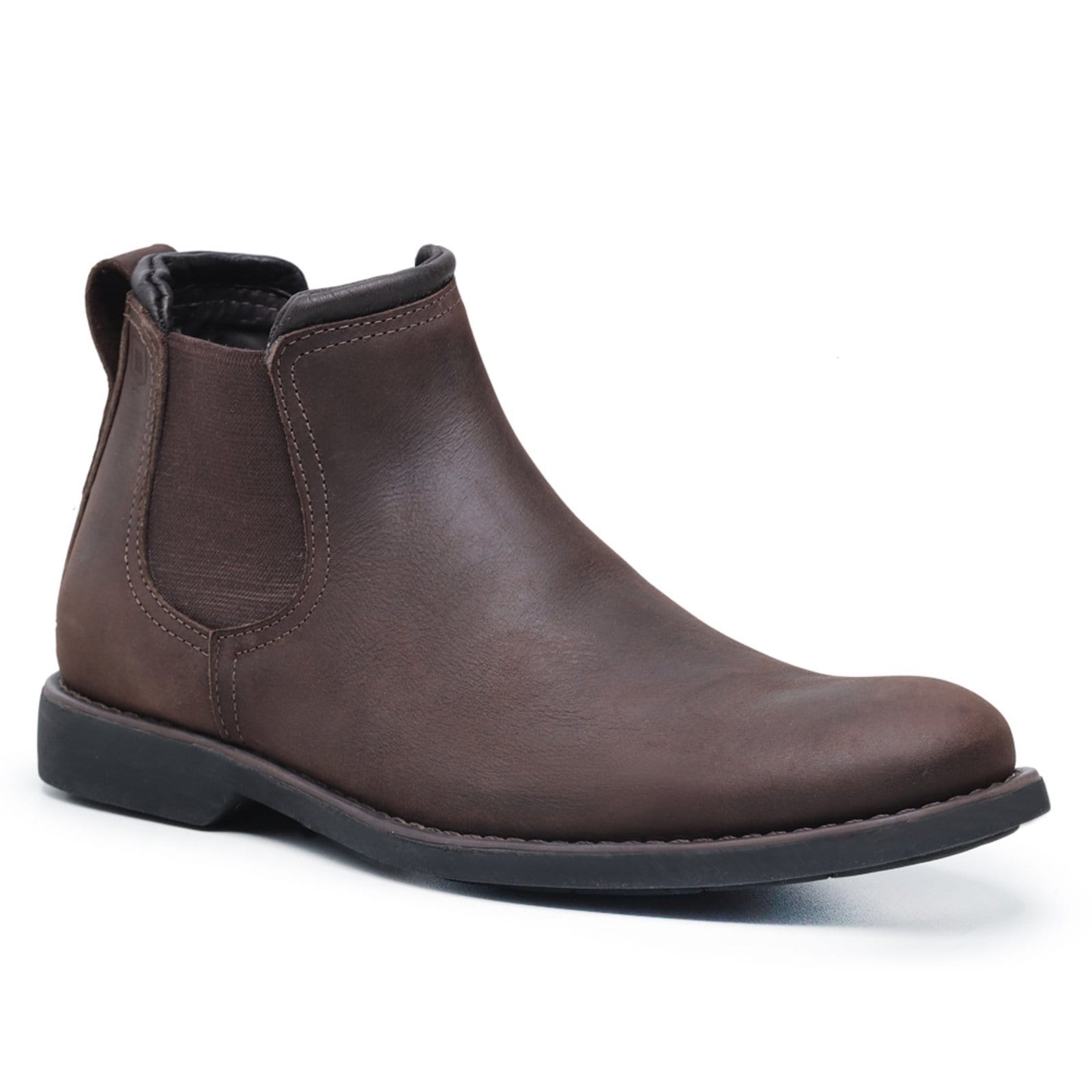 Vista principal Botina Masculina Malbork Couro Fosco 8221M Malbork marrom