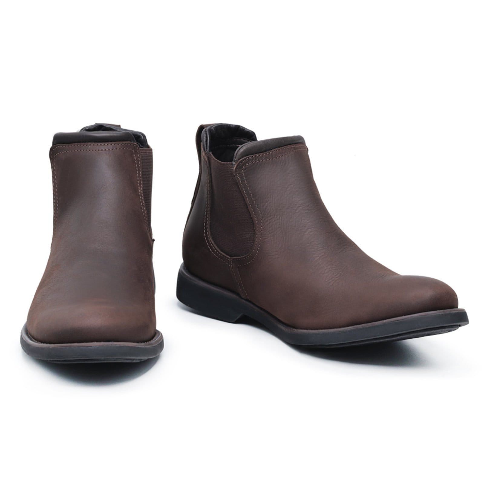 Vista 2 Botina Masculina Malbork Couro Fosco 8221M Malbork marrom