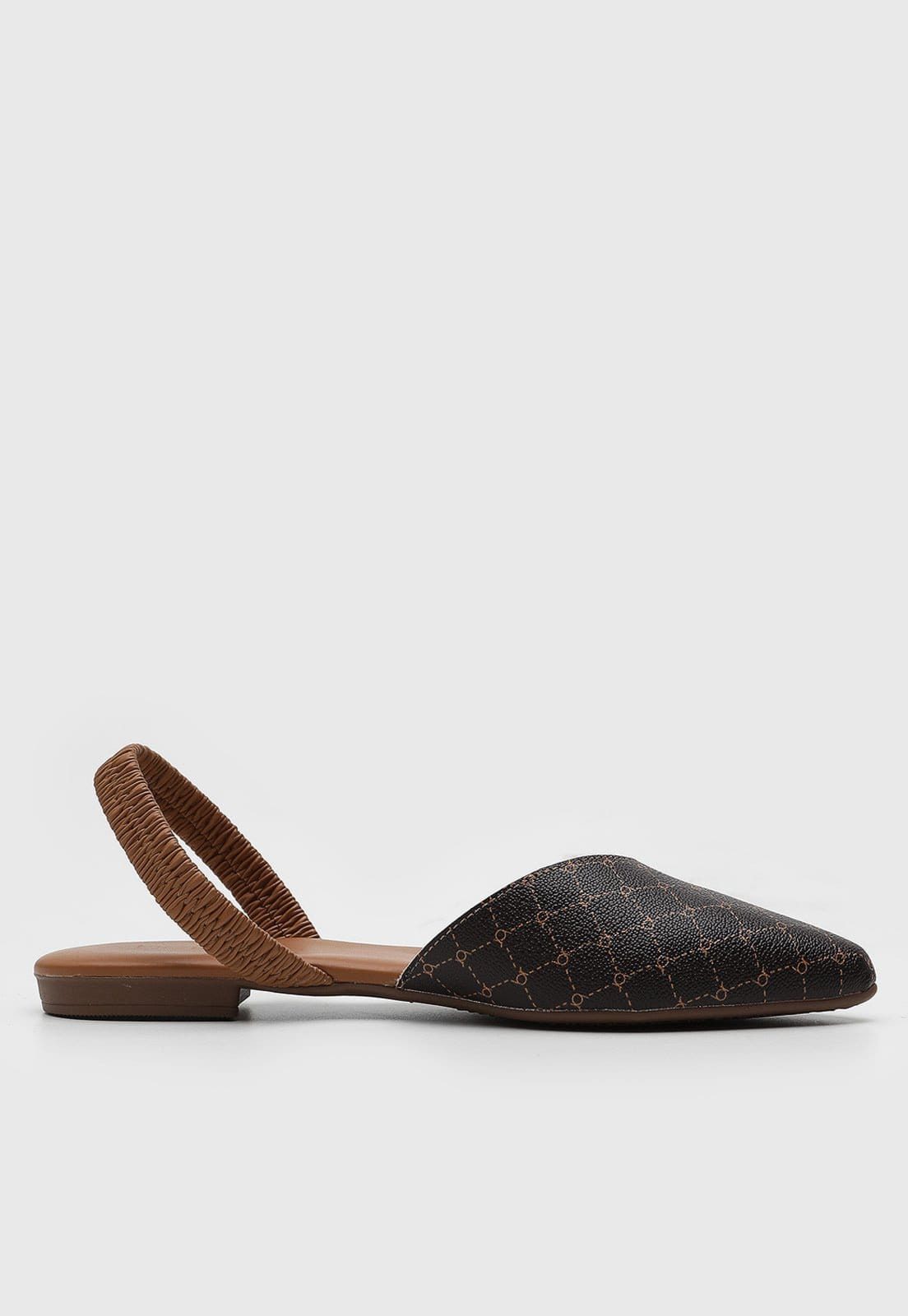 Vista 2 Sapatilha Slingback Beira Rio Monograma BEIRA RIO café