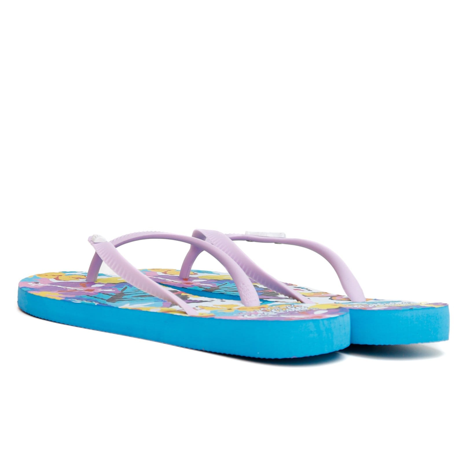 Vista 2 Chinelo Coca Cola Lore Feminino - Turquesa-Lilas Coca-Cola lilás turquesa