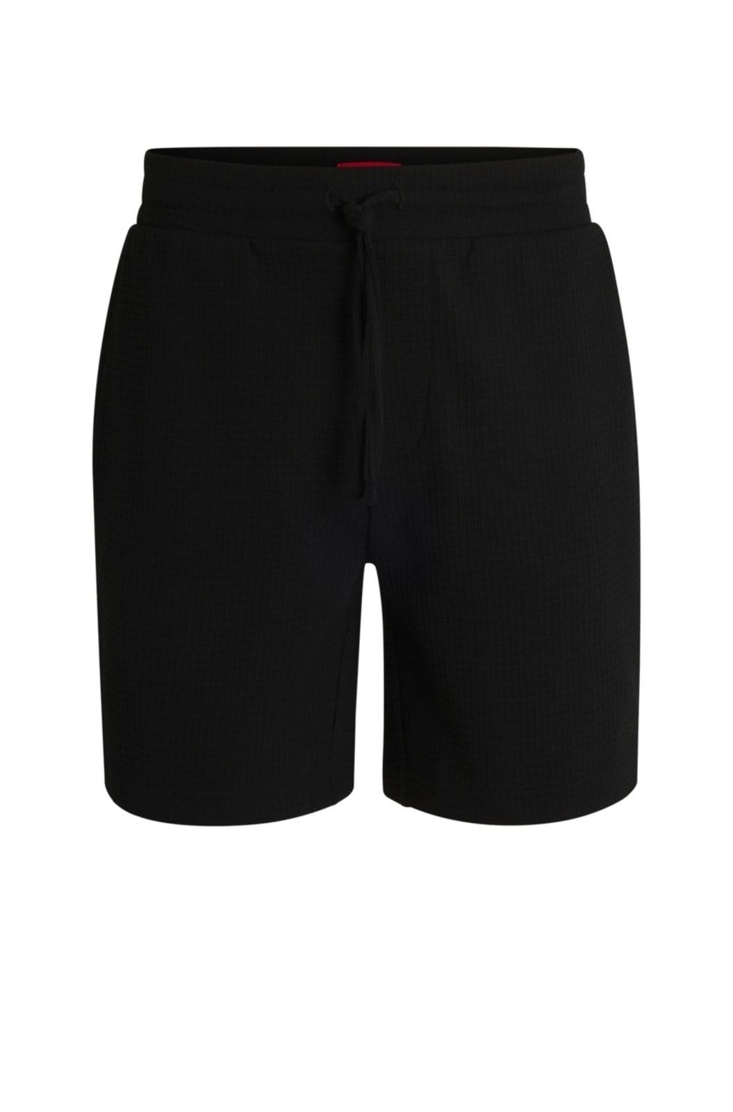 Shorts De Pijama Estruturados Em Waffle Com Logo Bordado