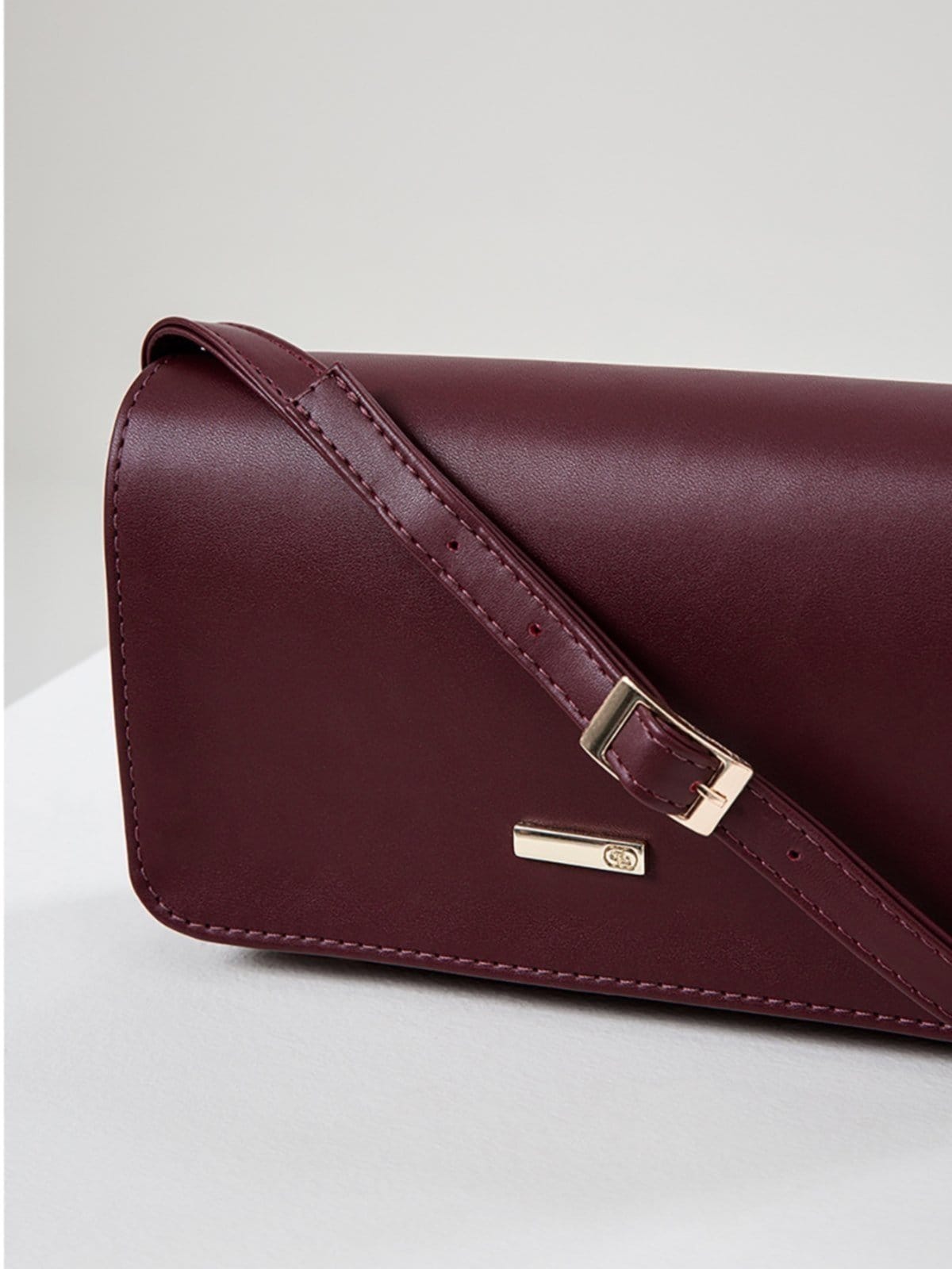 Vista principal Bolsa Tiracolo Pequena Toscana Principessa bordô/dourado/roxo