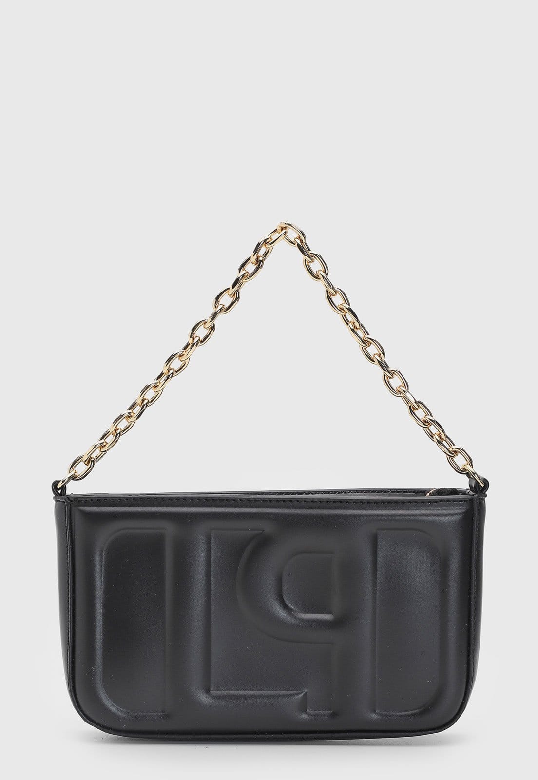 Vista principal Bolsa Feminina Lança Perfume Alça Corrente Preta Lança Perfume preto