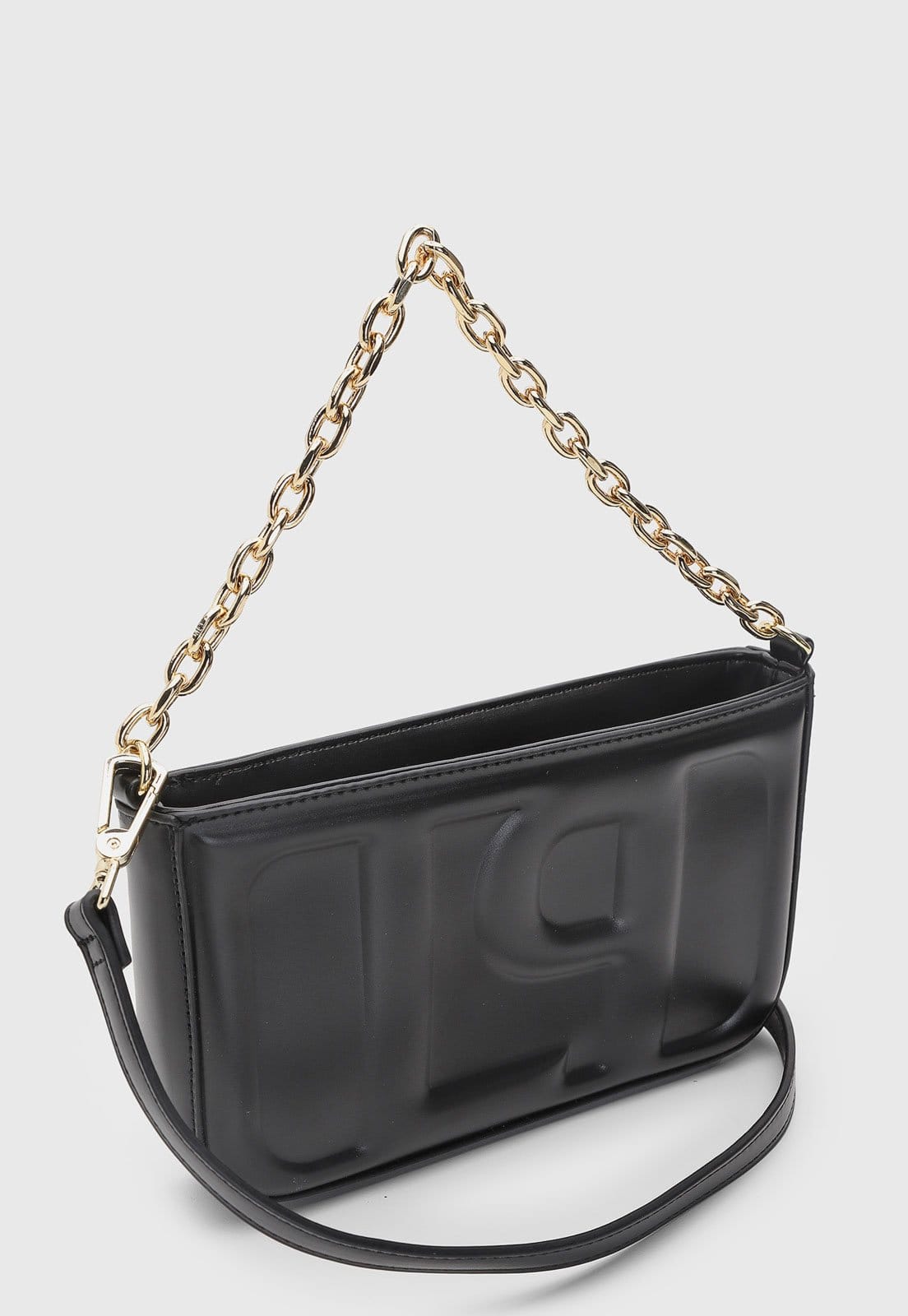 Vista 2 Bolsa Feminina Lança Perfume Alça Corrente Preta Lança Perfume preto