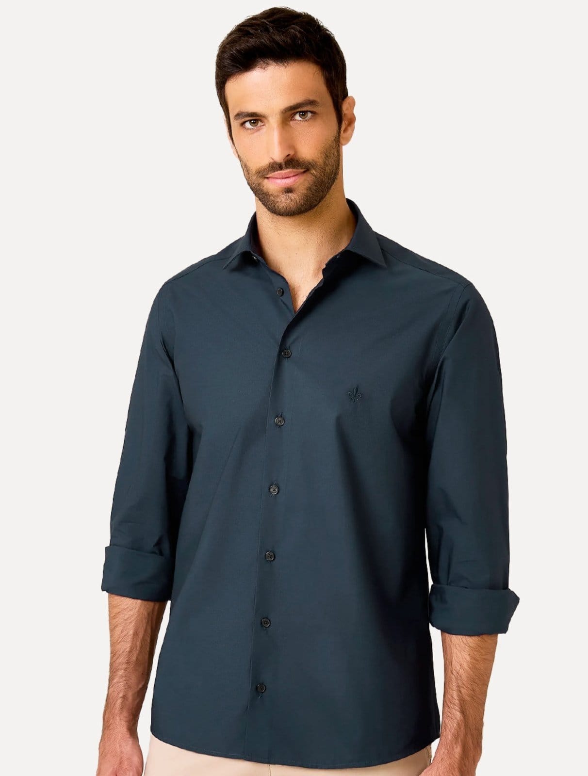 Camisa Dudalina Masculina Slim Superfine Cotton
