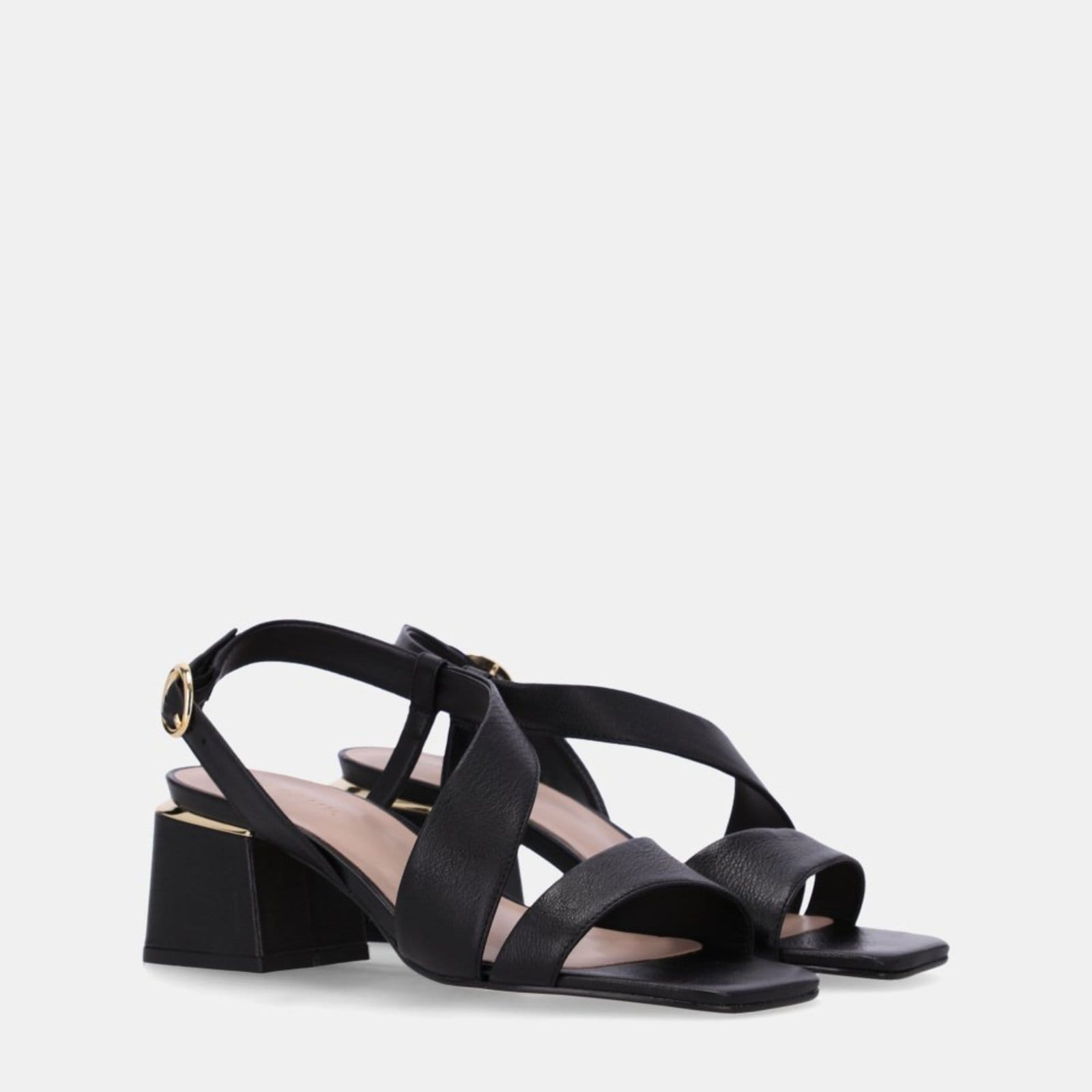 Vista 2 Sandália de Salto Luz da Lua - 80410023 Luz Da Lua Luz Da Lua preto