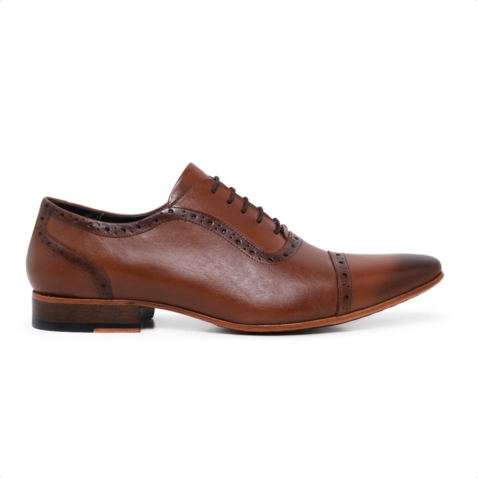 Sapato Social Fino Brogue Masculino em Couro Paulo Vieira cor
