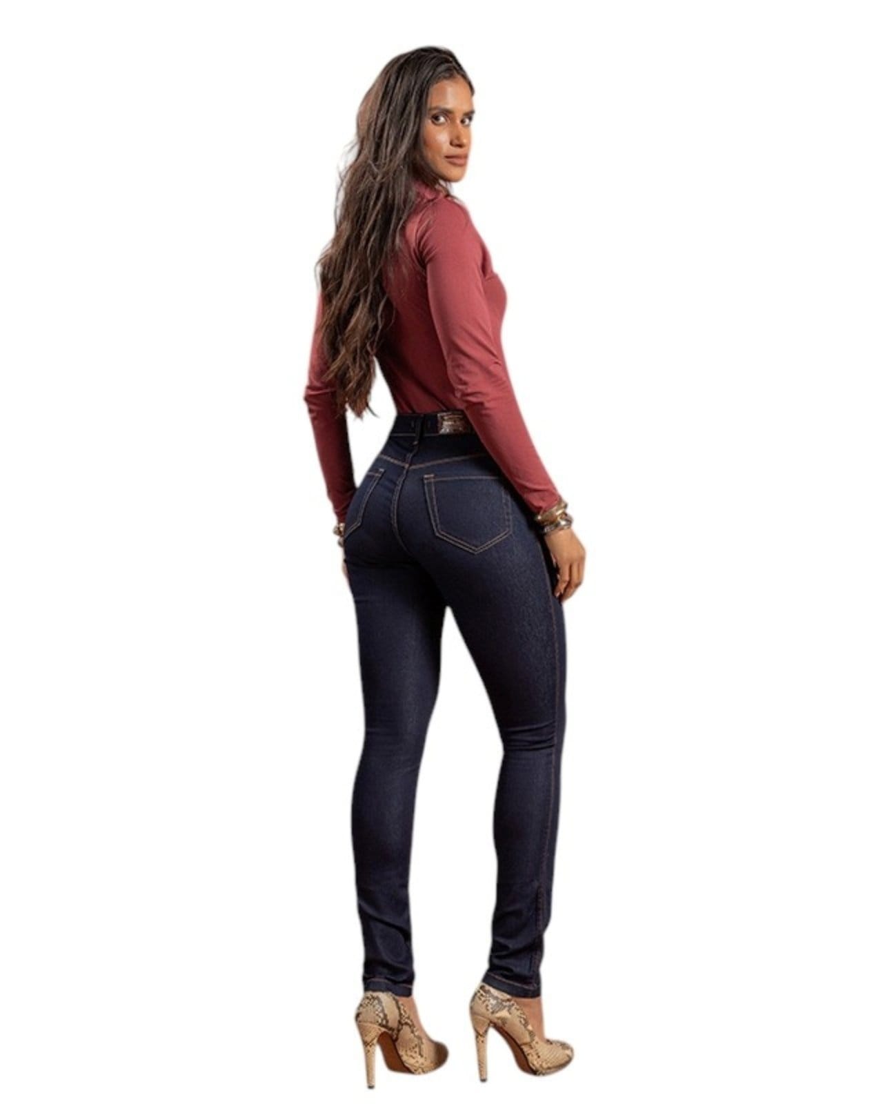 Vista 2 Calça Skinny Feminina - Black Jeans - Denin Escuro Black Jeans azul black