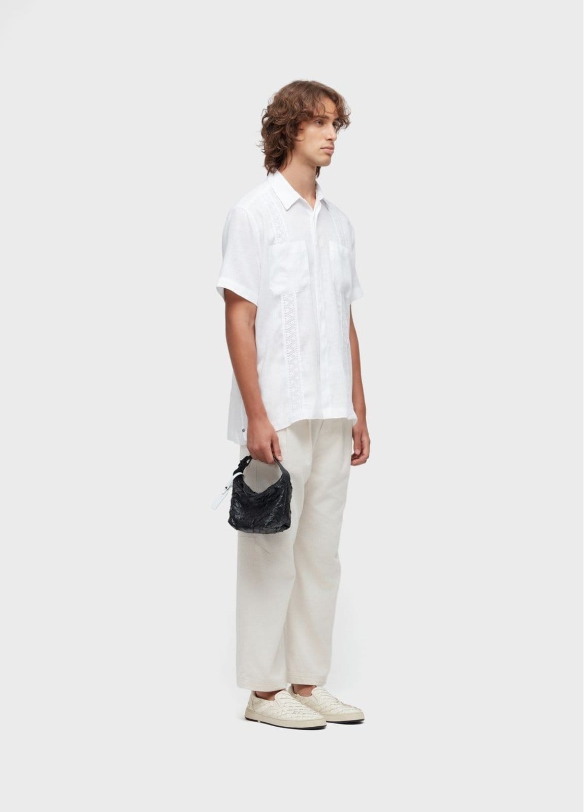 Camisa linen lace mc - 2