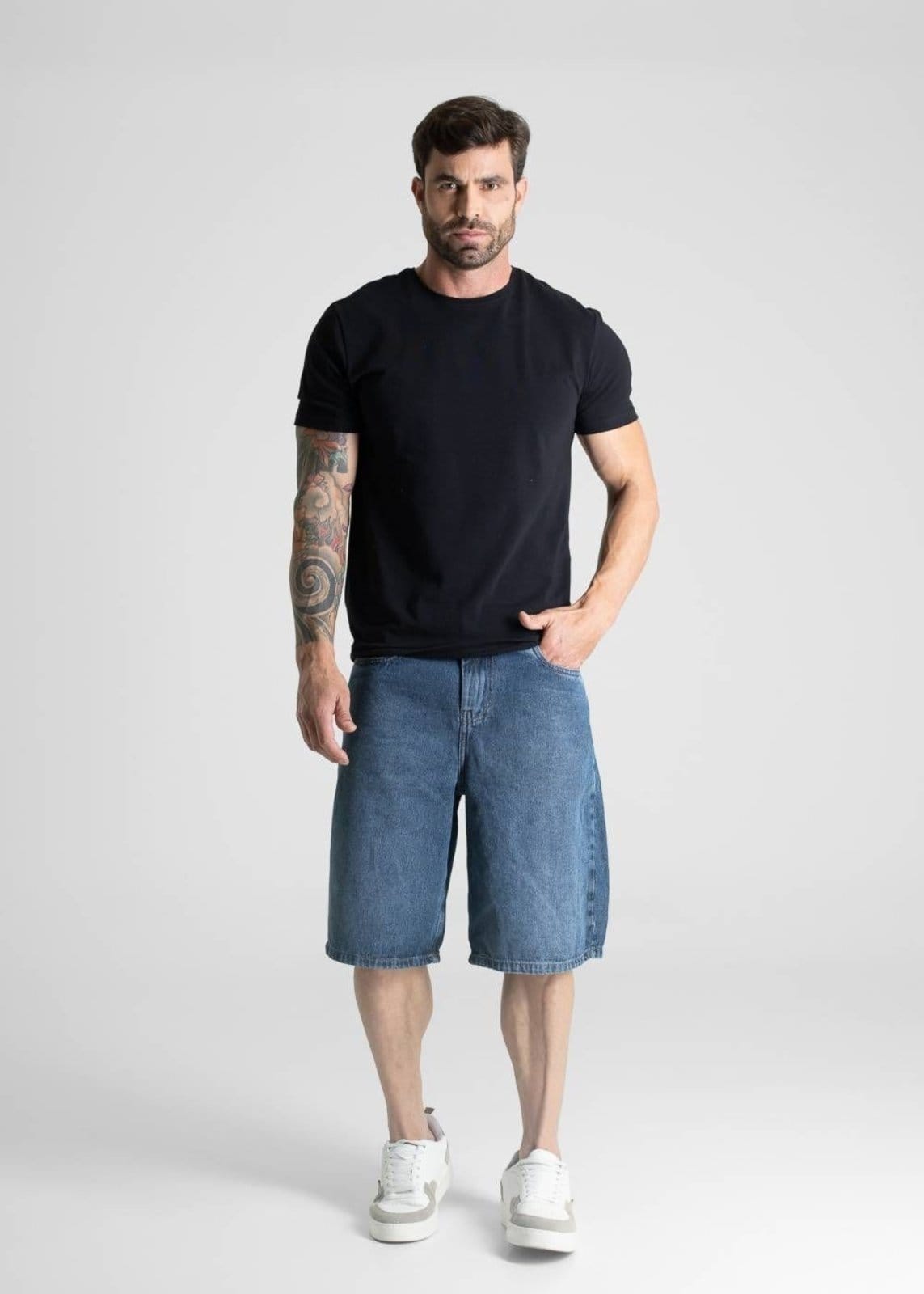 Vista 2 Bermuda Jeans Sawary - 281097 Sawary azul